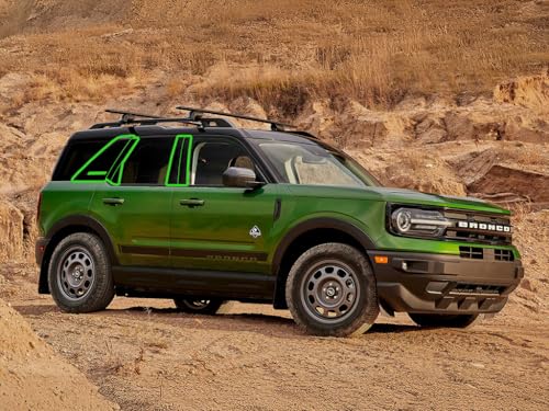 Moldura de pilar Rvinyl para cubrir desgaste en Ford Bronco Sport 2021-2023 fibra carbono 4D 2