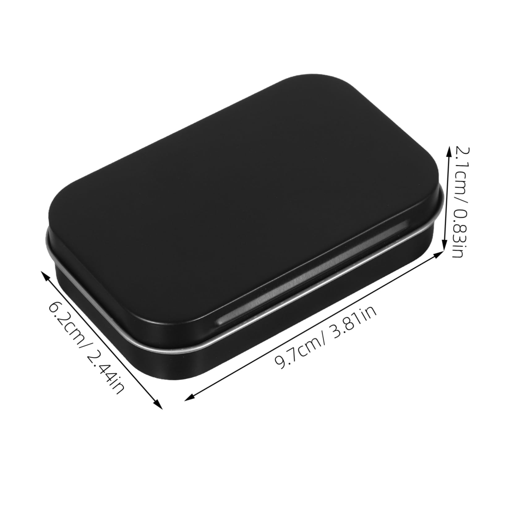 10pezzi Scatola Per Carte Da Gioco in Metallo Scatola Di Per Collezione Di Carte Organizer Di Metallo Cerniera Resistente Design Salvaspazio