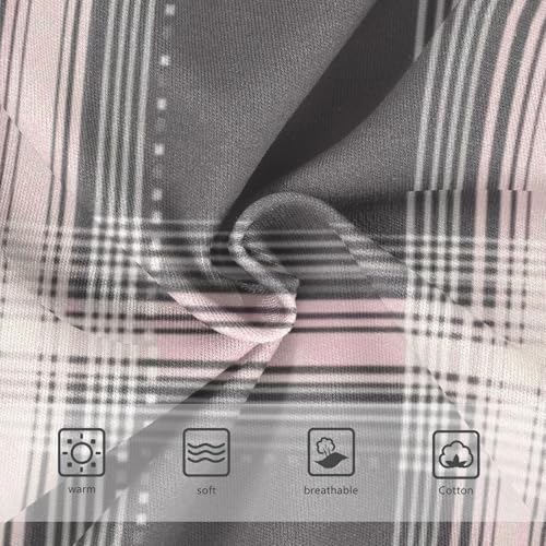 Girls' Cotton Briefs Comfort Underwear for Baby Girls Pink Gray Plaid3