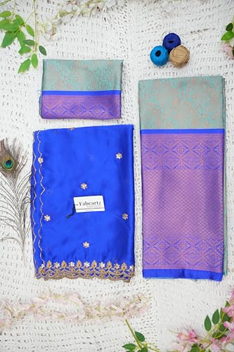 Image of Fabcartz South Indian Half and Half Saree For Women
