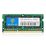 Rasalas 8GB DDR3L 1600MHz PC3-12800 Unbuffered Non-ECC 1.35V CL11 2Rx8 Dual Rank 204 Pin SODIMM Laptop/Notebook Memory Module Upgrade 8GB