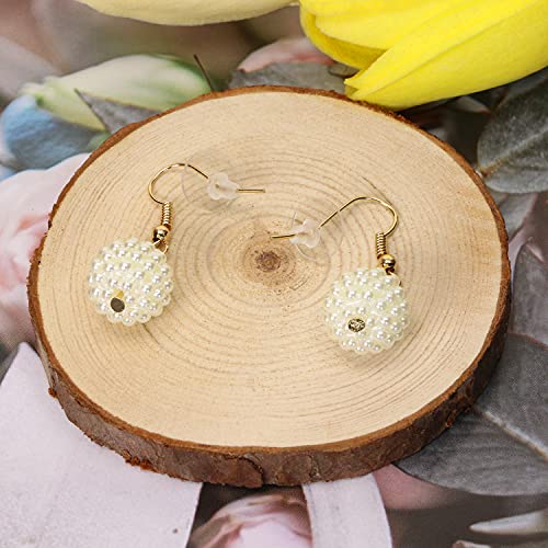 Penta Angel 50Pcs Clear Disc Pads To Stabilize Earrings, Plastic Discs For Earring Backs And Jewelry Crafts #TOP5