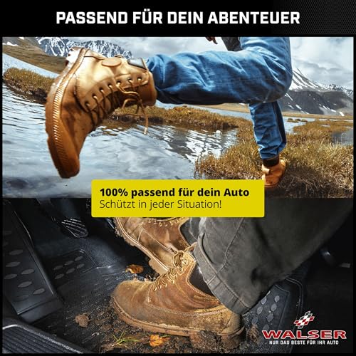 robustes Material hält -40°C bis +80°C - Detailansicht von Walser XTR Gummimatten Twingo 3 Deal – Dealfoxx.de