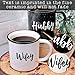 MAINEVENT Wifey Hubby Mugs Set of 2 Coffee Mug 11 Ounce, Husband Wife Gift, His Hers Coffee Cup