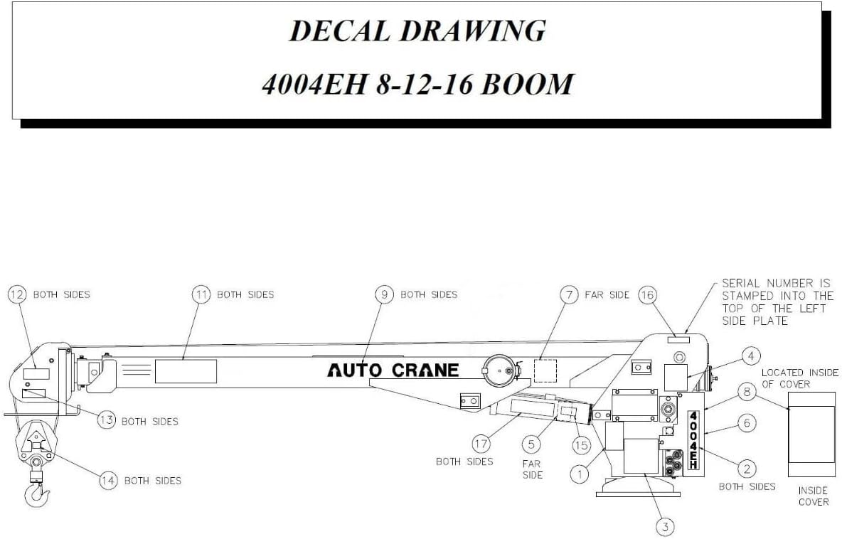 Auto Crane Decal Layout 4004EH C