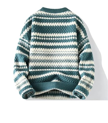 Men's Striped Sweater Men Casual Knitted Pullovers O-Neck Long Sleeves Warm Sweaters3