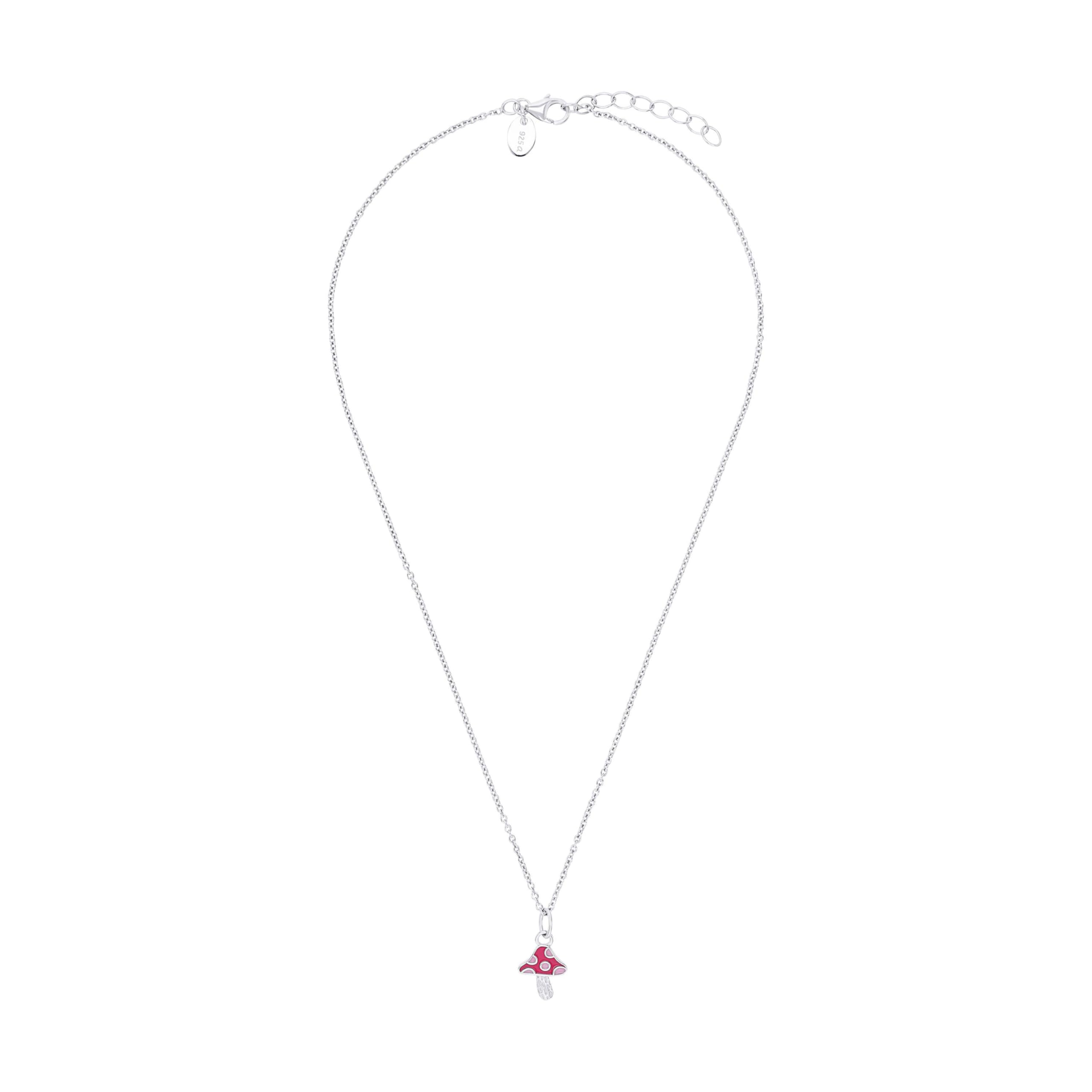 Prinzessin Lillifee Collana in argento sterling 925 per ragazze, collana per bambini, in parte con pietra preziosa, 35 + 3 cm, idea regalo per figlia e nipote, in confezione regalo