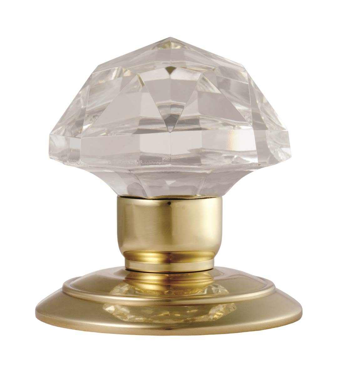 Carlisle Brass Brass Polished & Glass Mortice Knob