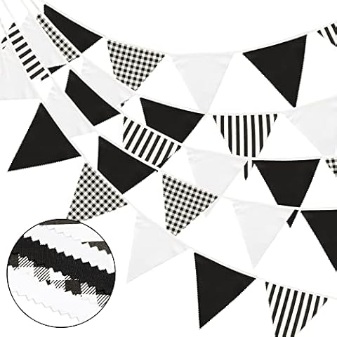 G2PLUS 12M Banderines Tela, Guirnalda de Banderines Cover