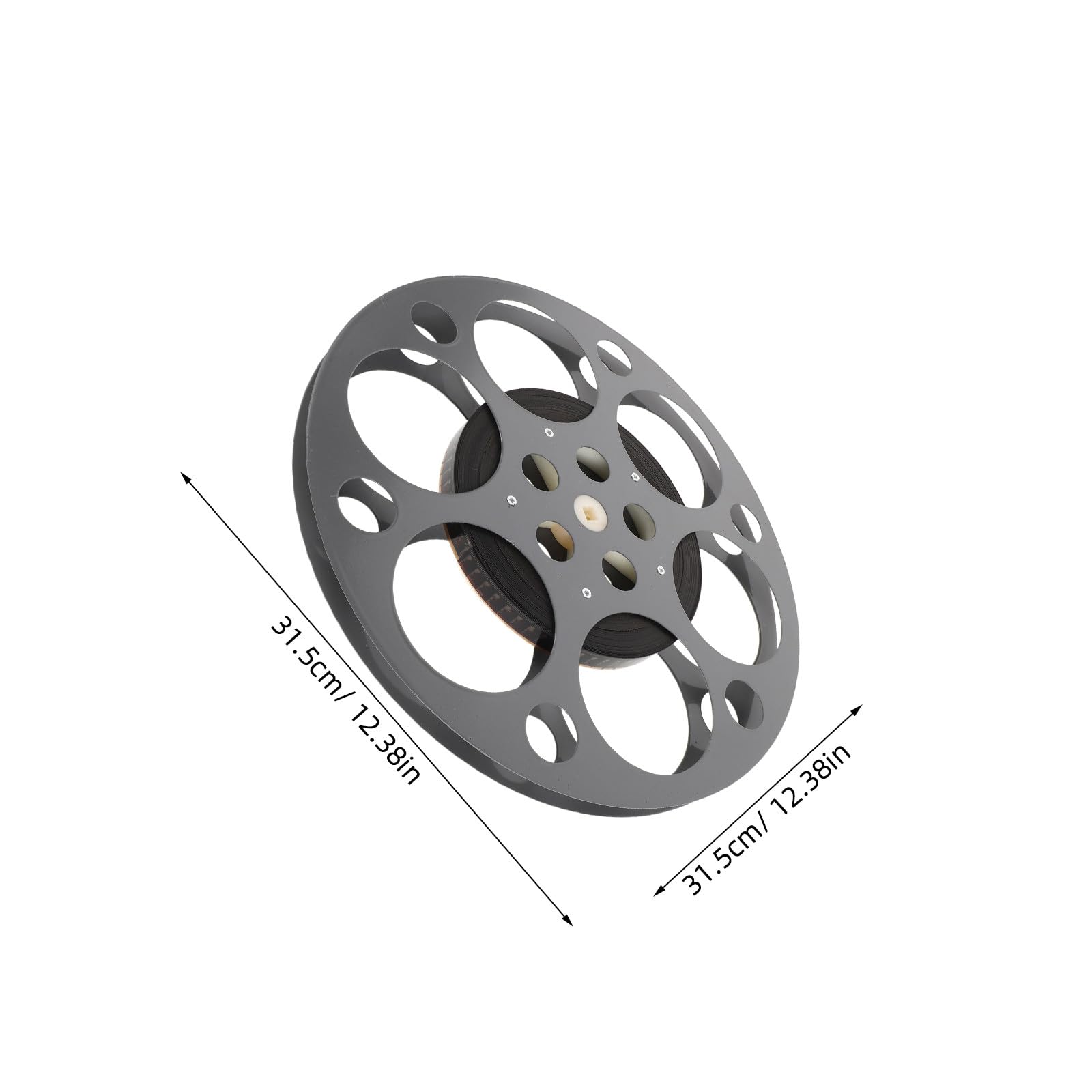 CIMAXIC Dekoracja ścienna z metalową rolką filmową w stylu vintage do sali kinowej - dekoracja ścienna z motywem filmu dla miłośników kina