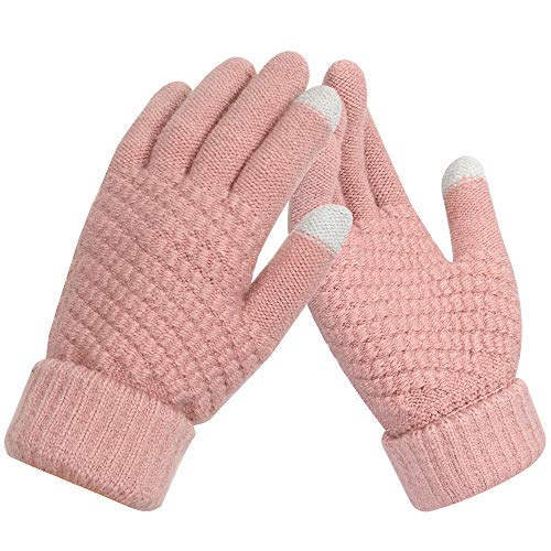 Mujer Guantes Invierno | Guantes de Pantalla Táctil | Guantes de Invierno Cálido | Guante Térmica para Running Acampada y Senderismo Cover