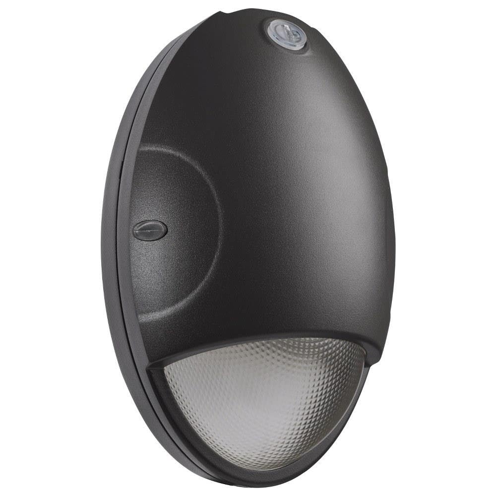 Nuvo ColorQuick - 15W CCT Selectable LED Oval Small Emergency Outdoor Wall Pack in Utilitarian Style-10.47 Inches Tall and 6.