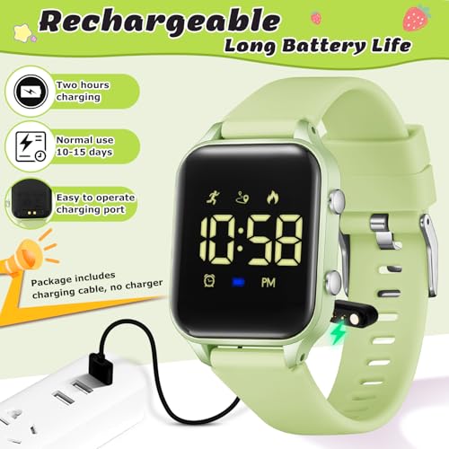Image of LAVAREDO Kids Digital Watches for Boys Girls,Waterproof Sport Watch with Pedometer Stopwatch Vibration Alarm for Ages 5-13,No App Fitness Tracker Watch for Kids Teens Birthday Gifts
