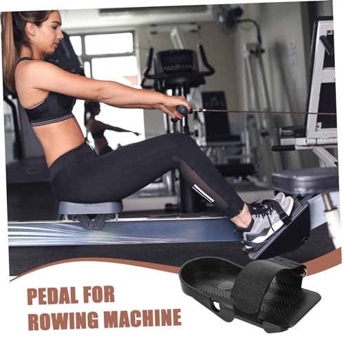 MOBUTOFU 1 Pair Replacement Pedals for Rowing Machine Parts Indoor Exercise Equipment Accessories for Home