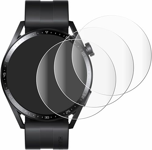 4 protectores de pantalla completa para Huawei Watch GT 3 (1.811 in), protector de pantalla 3D curvado [borde a borde, a prueba de arañazos, ultra