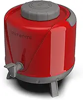 Botijão Térmico Arezzo Vermelho com Torneira + Pé e Alça 5 Litros