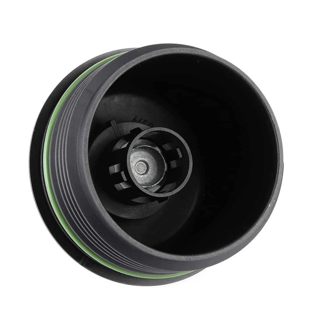 Cubierta de la tapa de la carcasa del filtro de aceite del motor Reemplazo directo OEM 057115433A Plástico ABS duradero Negro a temperaturas extremas debajo del capó para Phaeton