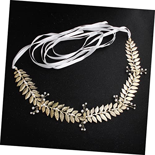 BESPORTBLE 1pc Elegant Bridal Waist Belt and Leaf Embellishments for Wedding Sashes and Evening Gowns for Formal Events and Special Occasions3
