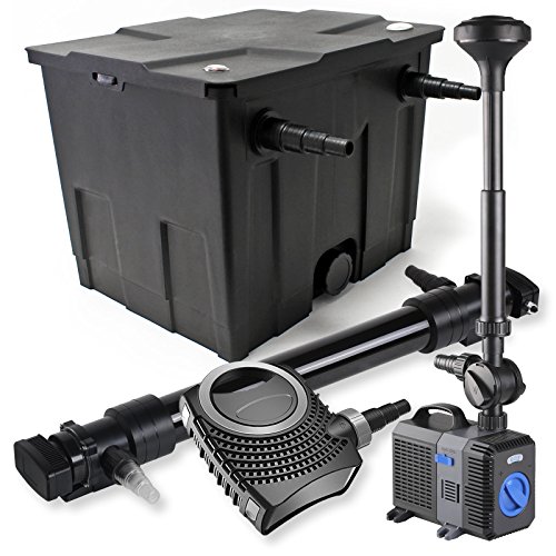 Set filtro estanques 12000l 72W UVC Clarificador NEO10000 80W Bomba Fuente jardin