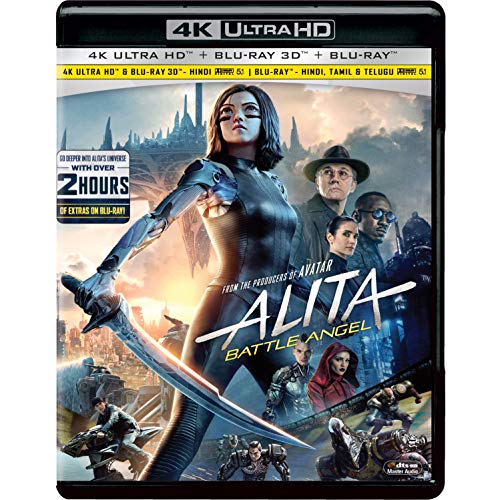 Image of James Cameron's - Alita: Battle Angel (2019) - A Robert Rodriguez Film (4K UHD + Blu-ray 3D + Blu-ray) (3-Disc)