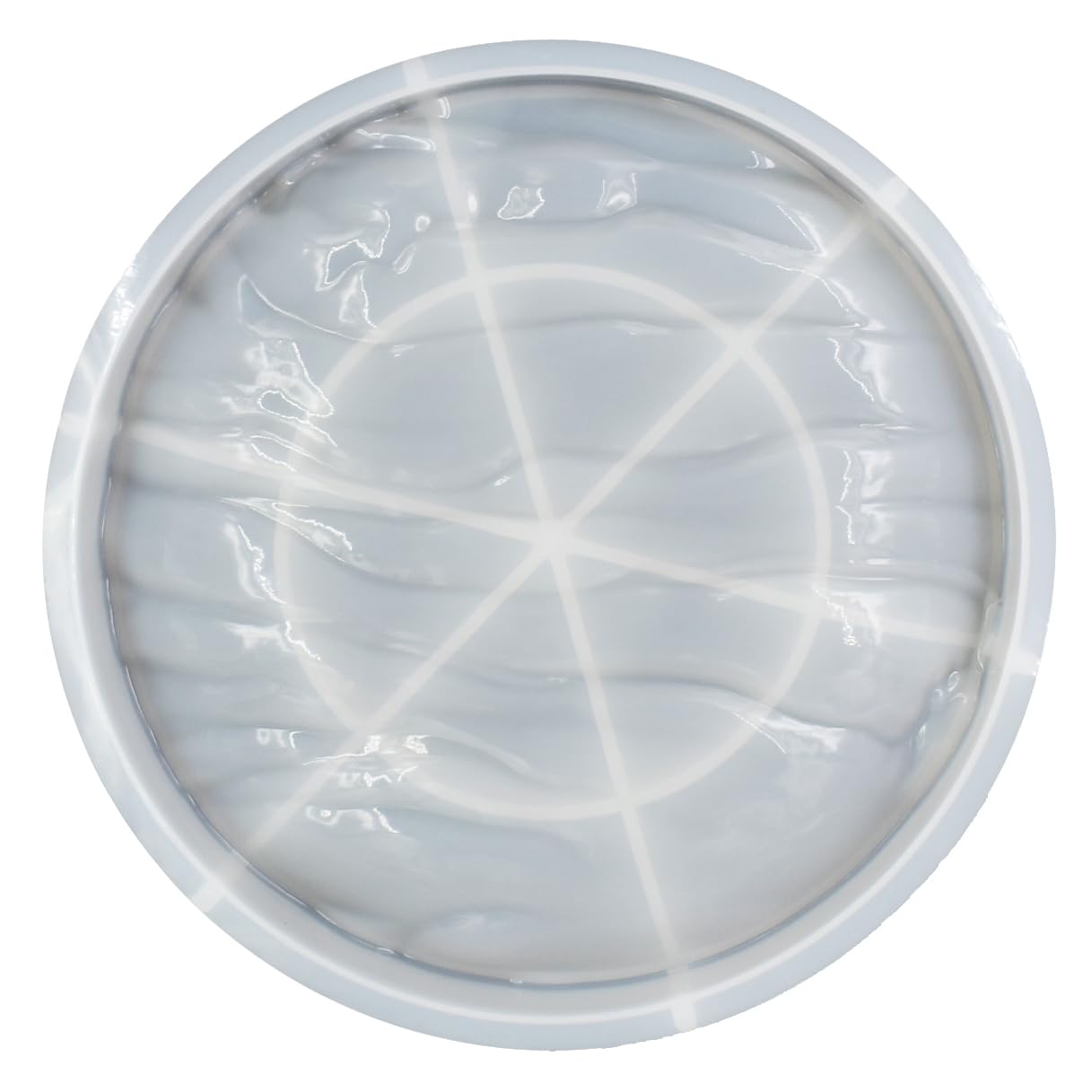 Amazon.co.jp: 10インチ ウォーターリップルサーフェスデザイン ラウンドトレート エポキシ型 樹脂鋳造 大型プレート シリコンモールド  スタイルA : ホビー