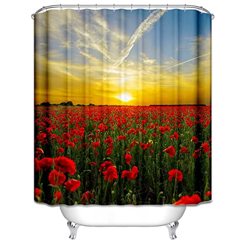 Rideau de douche polyester imperméable 180x200cm pour baignoire KnSam - 3