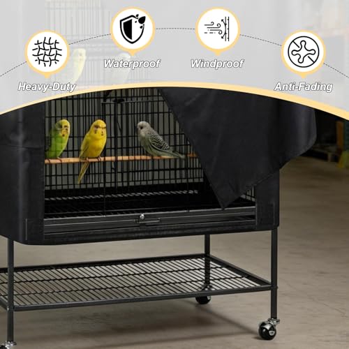 Housse de cage à oiseaux pour salon calme bâche zippée LIROPAU