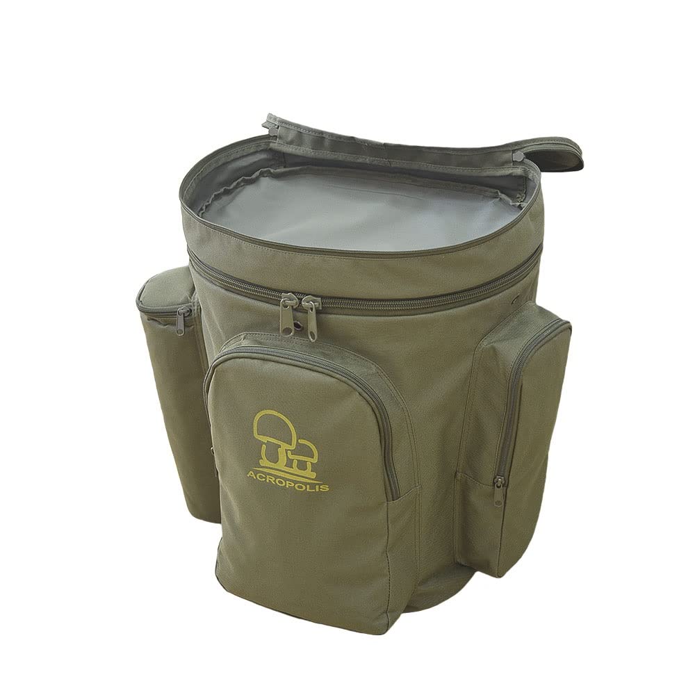Pilz-Futtertasche / Rucksack Mit Riemen – Vielseitige Canvas-Tasche Fürs Pilzesammeln, Wandern, Camping Oder Jagd