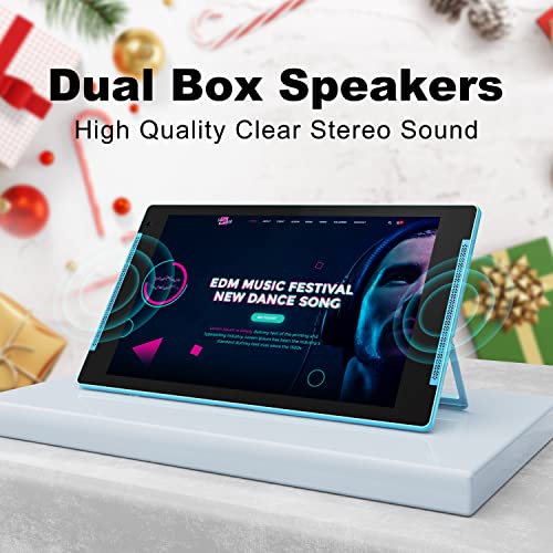 Tjd 10.1 Inch Tablet,Android Tablets,2Gb Ram 32Gb Rom, Quad Core Processor, Hd Ips Screen, 2.0Mp Front+5.0Mp Rear Camera,Google Tablet, Wi-Fi, Bluetooth, Mt-1011Qu, Blue #TOP5