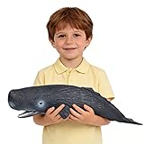 SmilerSmile Simulated Ocean Big Animal, One pc 15 Inch Soft Filled Rubber Sea Educational Toys (Sperm Whale)