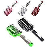 Apto para todo tipo de cabello: tanto hombres como mujeres. La melena de jabalí puede mejorar el cabello y promover su salud al estimular la producción de aceites naturales. Cabello grueso perfectamente enredado.
