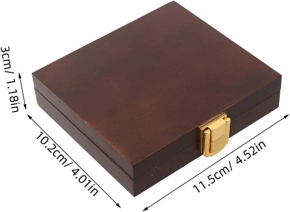 Wood Watercolor Paint Palette Box for Travel, 24 Wells