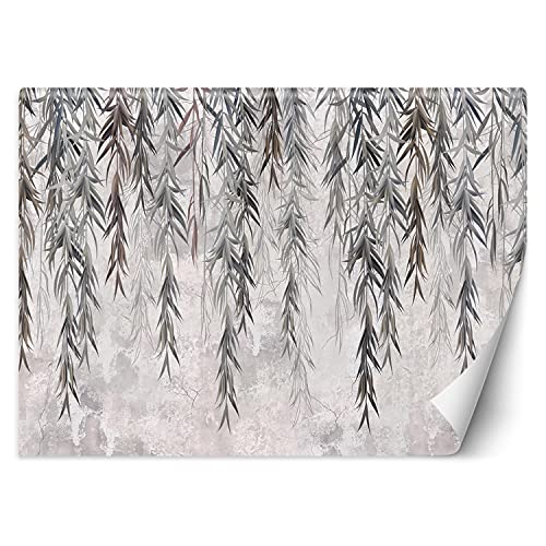 Feeby Fotomurales Follaje Colgante Plantas Naturaleza 100x70 cm Gris Tejido No Tejido Papel Tapiz Fotográfico Decorativos Murales Dormitorio Oficina Hotel Spa Botánica Fondo De Niebla