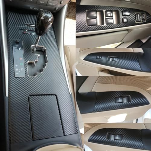 Console centrale en fiber de carbone 5D Lexus IS250 pose facile - 3