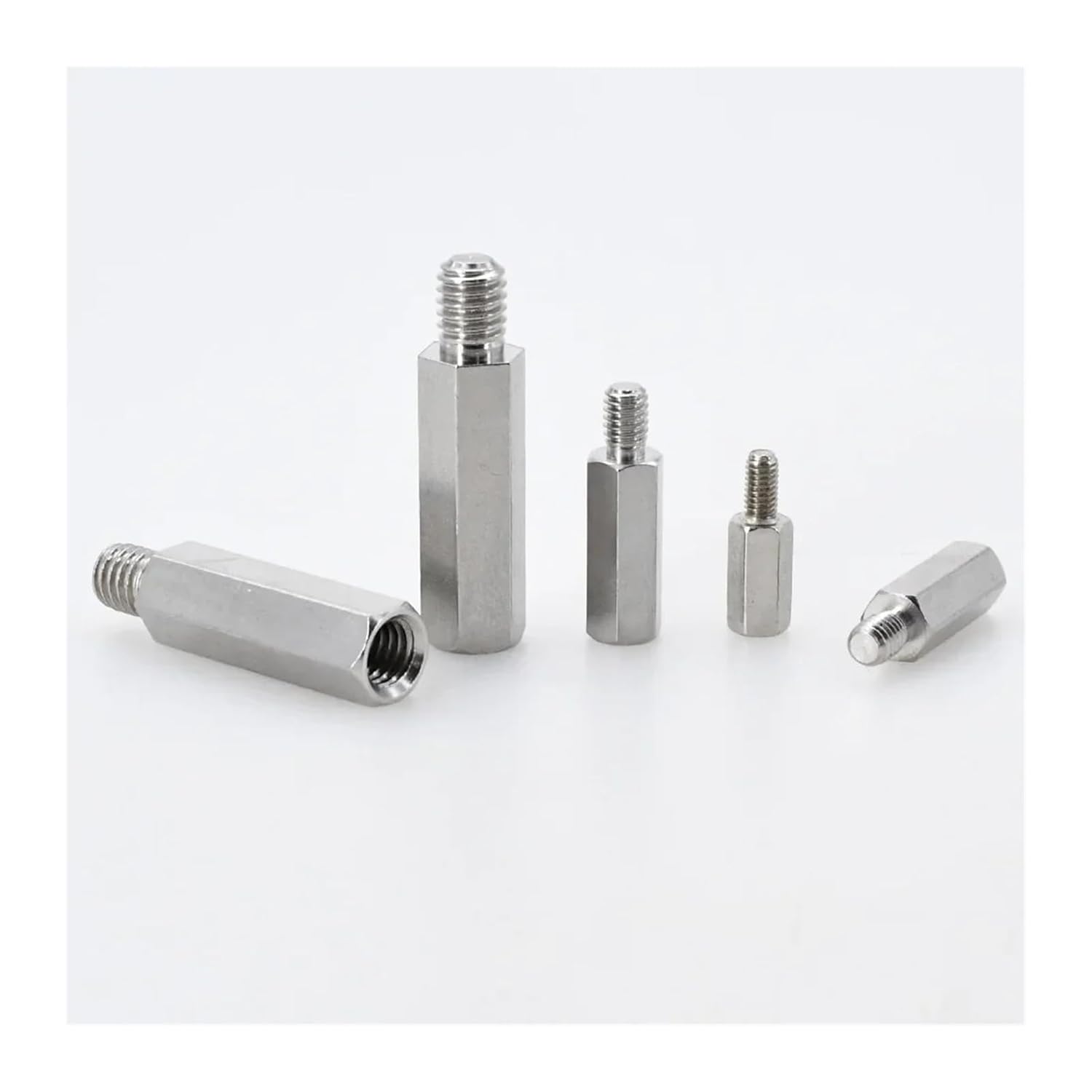 1 Set of Male to Female Hex Standoffs, Bracket for Motherboard, Mounting Spacer Column, Stainless Steel Screws, Bolts, Standoffs M5 M6(80mm (2Pcs),M5 (Head 8mm))