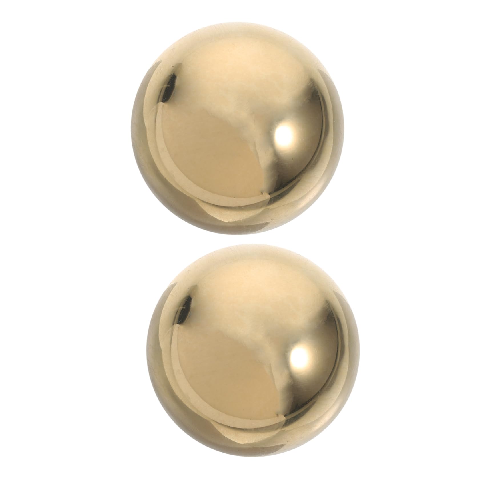 Anneome Mirror Brass Exercise Balls 40mm Hand Exercise Balls for Muscle Strength for Meditation Solid Brass Decorative Orbs