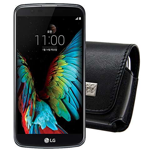 MTT – Funda para/LG K5/Horizontal piel, cierre de clip y correa de seguridad