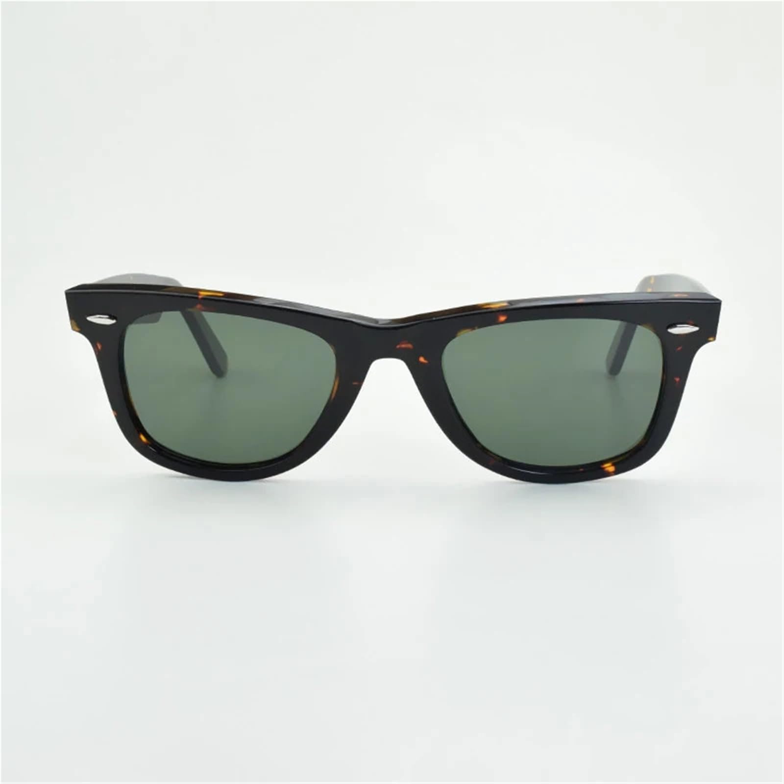 Gafas de sol clásicas con diseño doble remache, gafas elegantes cuadradas for mujer