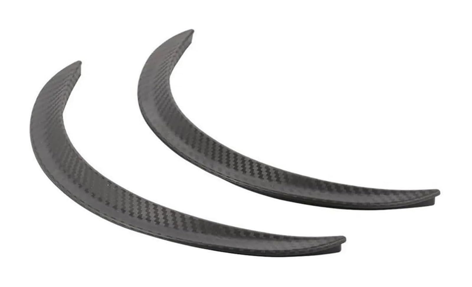 Moldura arco ceja protector guardabarros de fibra de carbono negra, 2 unidades 7