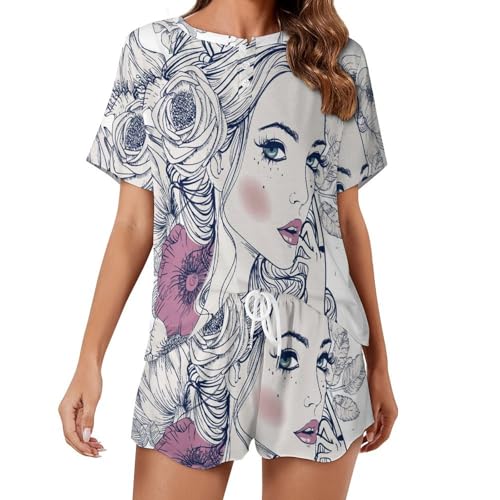 Pyjama femme papillon manches courtes : idéal pour vos douces soirées d'été