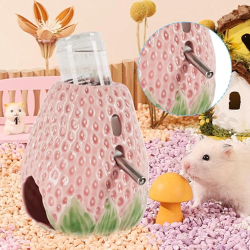 Bouteille d'eau pour hamster 80ml fraise pour gerbille et souris