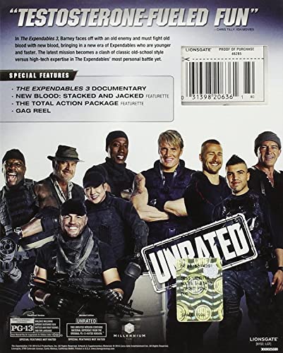 The Expendables 3 formato Blu-ray importado con calidad de cine USA 4