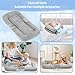 Baby Lounger,Baby Lounger for Newborn,0-24 Months,Foldable Soft Infant Lounger for Home and Travel,Baby Nest Lounger,Newborn Essentials,Multi-Use Portable lounger for Supervised Play&Tummy Time,Grey
