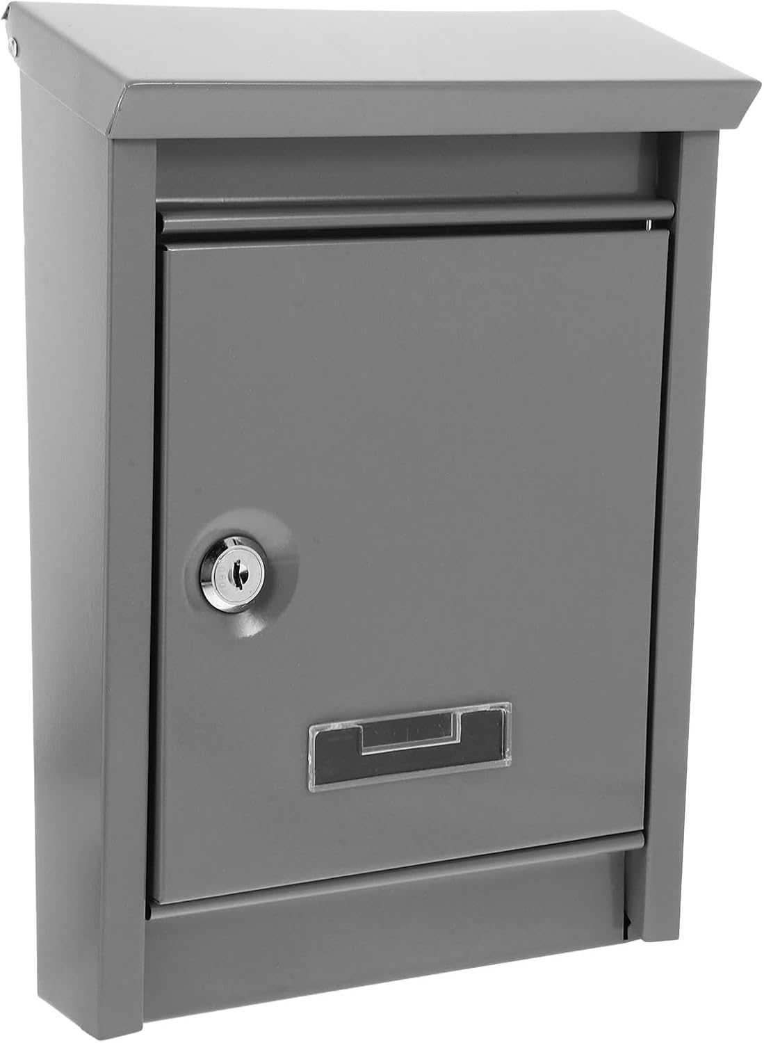 Vintage Iron Wall Mount Mailbox with Lock Weather-Resistant Outdoor Mailbox for Home and Office for Letters and Donations