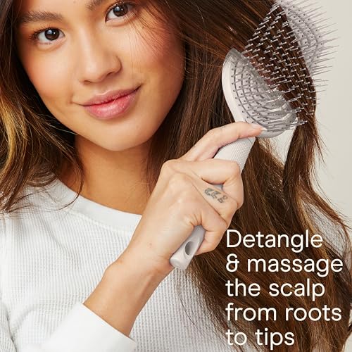 Conair Hair Brush Set, Scalp Care Detangling, 2-Pack, Grey Luxe - image 2