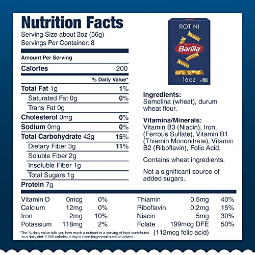 Barilla Rotini Pasta, 16 Oz. Box (Pack Of 12) - Non-Gmo Pasta Made With Durum Wheat Semolina - Kosher Certified Pasta #TOP4
