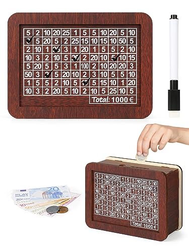 Bohoary 1000 Tirelire en Bois avec...