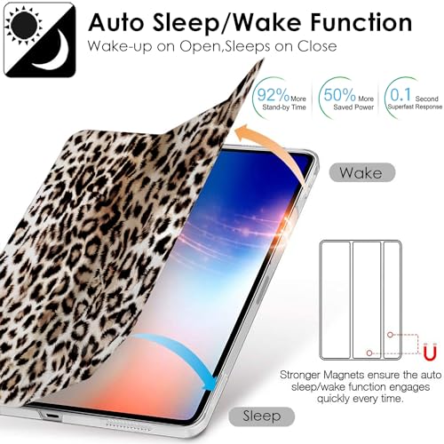 Image of DuraSafe iPad Pro 12.9 inch 4th Gen 2020 Cover A2229 MY2H2HN /A MY2J2HN /A A2069 MXAT2HN /A MXAV2HN /A MXAU2HN /A MXAW2HN /A A2233 MY3K2HN /A MY3J2HN /A MXFY2HN /A MXG12HN /A MXFX2HN /A MXG02HN /A - Leopard