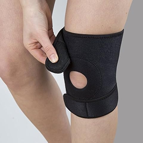 DEALBOX WEIBOSI Knee Open Patella Brace InjurySupport Stabilising Guard Adjustable Strap Cover