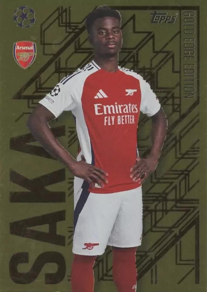 Match Attax 2024 2025 Bukayo Saka Gold Edge Trading Card : Amazon.co.uk ...